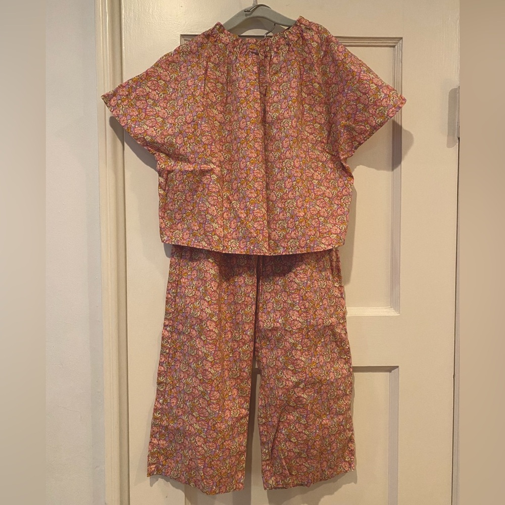 Zara Kids cotton ditsy flower print set
